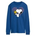 thumbnail image 1 of Peanuts - Snoopy Woodstock Xo Heart - Men's Long Sleeve T-Shirt, 1 of 6