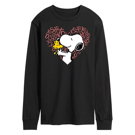 Peanuts - Snoopy Woodstock Xo Heart - Men's Long Sleeve T-Shirt