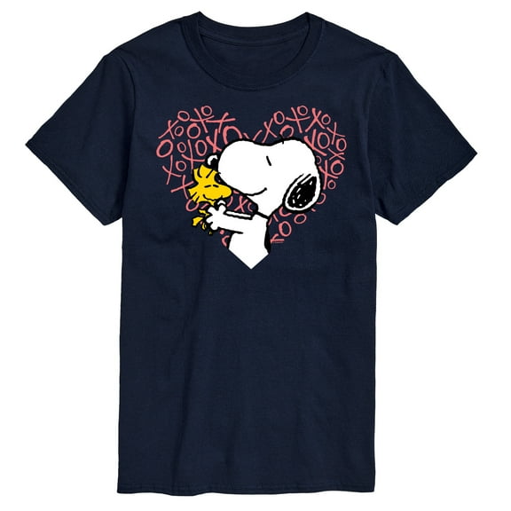 Peanuts - Snoopy Woodstock Xo Heart - Men's Short Sleeve Graphic T-Shirt