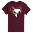 thumbnail image 1 of Peanuts - Snoopy Woodstock Xo Heart - Men's Short Sleeve Graphic T-Shirt, 1 of 6