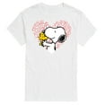 thumbnail image 1 of Peanuts - Snoopy Woodstock Xo Heart - Men's Short Sleeve Graphic T-Shirt, 1 of 6