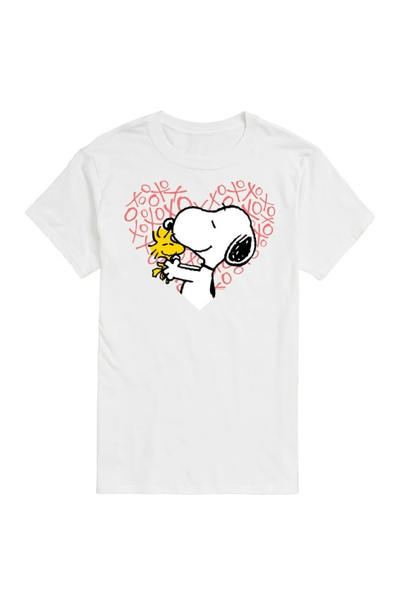 - Snoopy Woodstock Xo Heart - Men's Short Sleeve Graphic T-Shirt