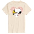 thumbnail image 1 of Peanuts - Snoopy Woodstock Xo Heart - Men's Short Sleeve Graphic T-Shirt, 1 of 6