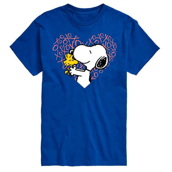 Peanuts - Snoopy Woodstock Xo Heart - Men's Short Sleeve Graphic T-Shirt