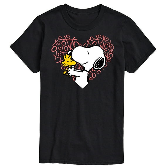Peanuts - Snoopy Woodstock Xo Heart - Men's Short Sleeve Graphic T-Shirt