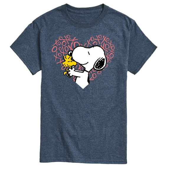 Peanuts - Snoopy Woodstock Xo Heart - Men's Short Sleeve Graphic T-Shirt