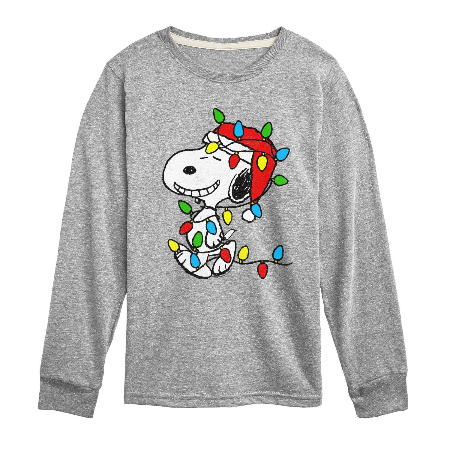 Peanuts - Snoopy Wrapped in Christmas Lights - Toddler And Youth Long ...