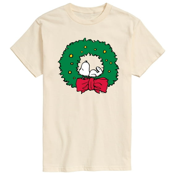 Peanuts - Snoopy Wreath - Men's Short Sleeve Graphic T-Shirt
