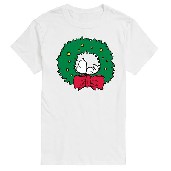 Peanuts - Snoopy Wreath - Men's Short Sleeve Graphic T-Shirt