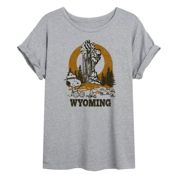 Peanuts - Snoopy Wyoming - Juniors Ideal Flowy Muscle T-Shirt