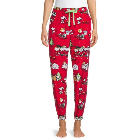 Peanuts Snoopy XM Women's and Women's Plus License Plush Pant Brilliant Red size M