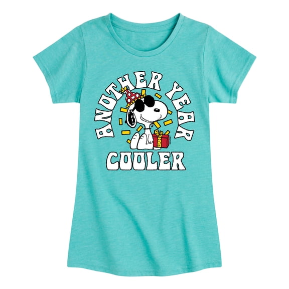 Peanuts - Snoopy and Friends Birthday - Toddler and Youth Girls Fitted Short Sleeve Graphic T-Shirt, Size 2T-Youth Xl