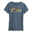 thumbnail image 1 of Peanuts - Snoopy and Friends Ice Skating - Women's Short Sleeve Graphic T-Shirt, 1 of 6
