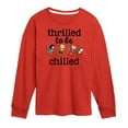 thumbnail image 1 of Peanuts - Snoopy and Friends Thrilled To Be Chilled - Toddler And Youth Long Sleeve Graphic T-Shirt, 1 of 6