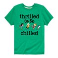 thumbnail image 1 of Peanuts - Snoopy and Friends Thrilled To Be Chilled - Toddler And Youth Short Sleeve Graphic T-Shirt, 1 of 6