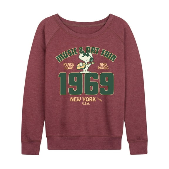 Peanuts - Snoopy and Friends - Women's Lightweight French Terry Long Sleeve Shirt