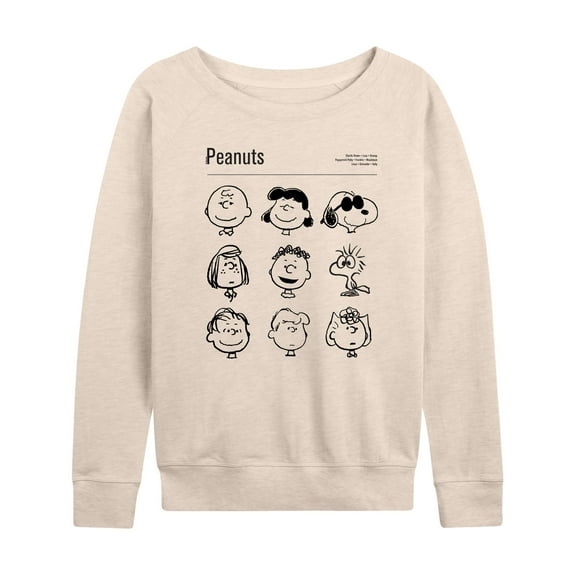 Peanuts - Snoopy and Friends - Women's Lightweight French Terry Long Sleeve Shirt