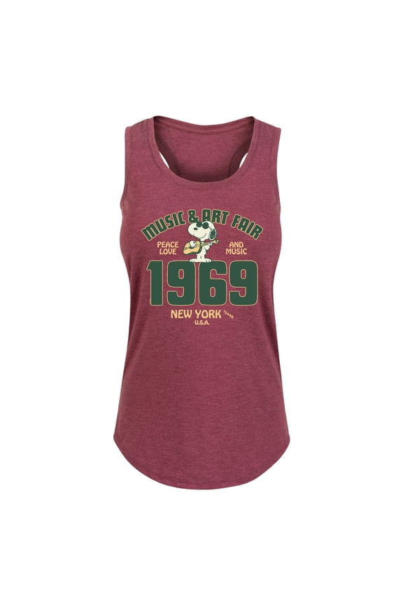- Snoopy and Friends - Women's Racerback Tank Top