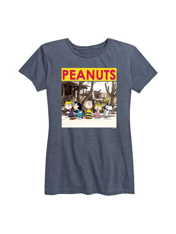 - Snoopy and Friends Women's Short Sleeve Graphic T-Shirt
