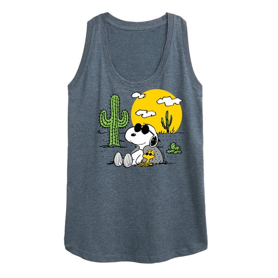 Peanuts - Snoopy and Woddstock - Women's Racerback Tank Top