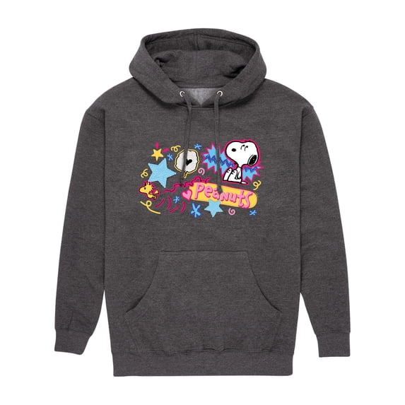 Peanuts - Snoopy and Woodstock 90S Doodles - Men's Pullover Hoodie