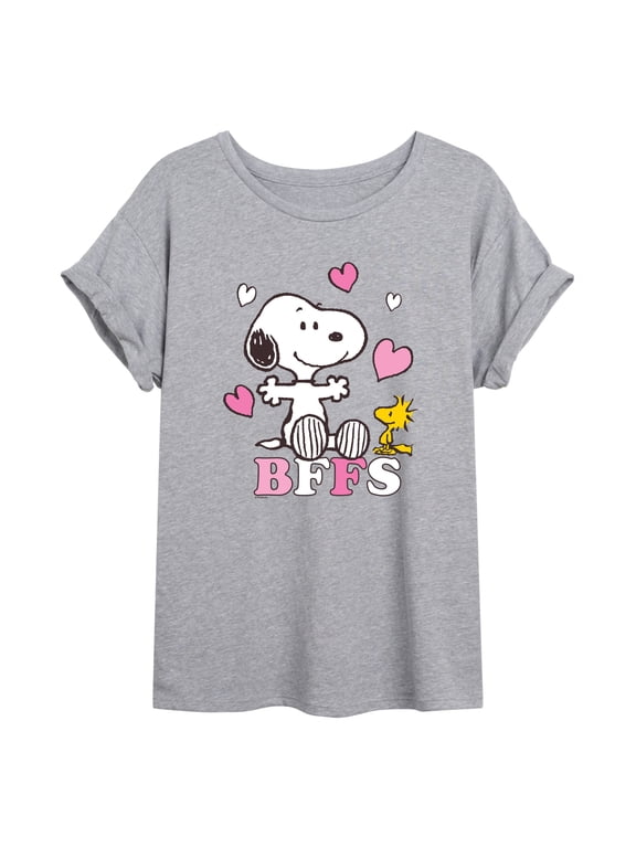 - Snoopy and Woodstock BFFs Women's Relaxed Fit T-Shirt