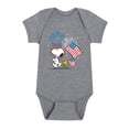 thumbnail image 1 of Peanuts - Snoopy and Woodstock Flag - Infant One Piece, 1 of 5