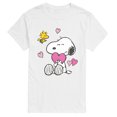 thumbnail image 1 of Peanuts - Snoopy and Woodstock Hearts Short Sleeve Graphic T-Shirt, 1 of 6