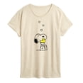 thumbnail image 1 of Peanuts - Snoopy and Woodstock Hearts - Women's Short Sleeve Graphic T-Shirt, 1 of 5