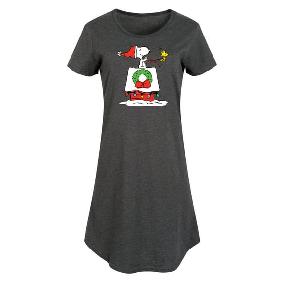 Peanuts - Snoopy and Woodstock House Sleigh - Women's Any Way Dress