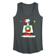 thumbnail image 1 of Peanuts - Snoopy and Woodstock House Sleigh - Women's Racerback Tank Top, 1 of 6
