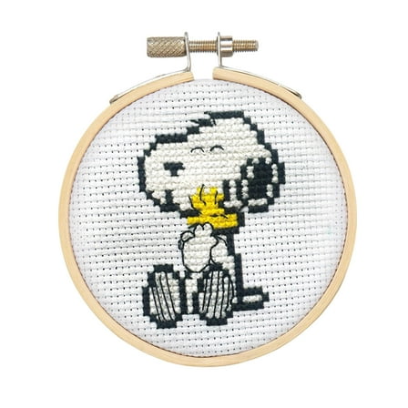 Peanuts Snoopy and Woodstock Hug Cross Stitch Embroidery Kit