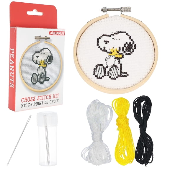Peanuts Snoopy and Woodstock Hug Cross Stitch Embroidery Kit