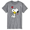 thumbnail image 1 of Peanuts - Snoopy and Woodstock Hug - Men's Short Sleeve Graphic T-Shirt, 1 of 5
