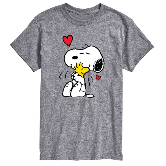 Peanuts - Snoopy and Woodstock Hug - Men's Short Sleeve Graphic T-Shirt
