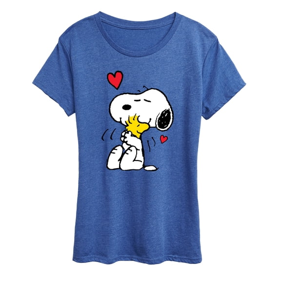 Peanuts - Snoopy and Woodstock Hug - Women's Short Sleeve Graphic T-Shirt