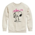 thumbnail image 1 of Peanuts - Snoopy and Woodstock Love - Youth Boys Crew Fleece Sweatshirt, 1 of 5