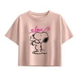 thumbnail image 1 of Peanuts - Snoopy and Woodstock Love - Youth Girls Boxy T-Shirt, 1 of 5