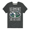 thumbnail image 1 of Peanuts - Snoopy and Woodstock Vermont Ski Resort - Toddler And Youth Short Sleeve Graphic T-Shirt, 1 of 6