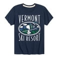 thumbnail image 1 of Peanuts - Snoopy and Woodstock Vermont Ski Resort - Toddler And Youth Short Sleeve Graphic T-Shirt, 1 of 6