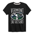thumbnail image 1 of Peanuts - Snoopy and Woodstock Vermont Ski Resort - Toddler And Youth Short Sleeve Graphic T-Shirt, 1 of 6