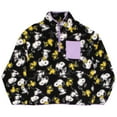 thumbnail image 1 of Peanuts Snoopy and Woodstock Women's Fleece Pullover Quarter-Zip Jacket for Women and Juniors (Sizes XXS-XXL), 1 of 6