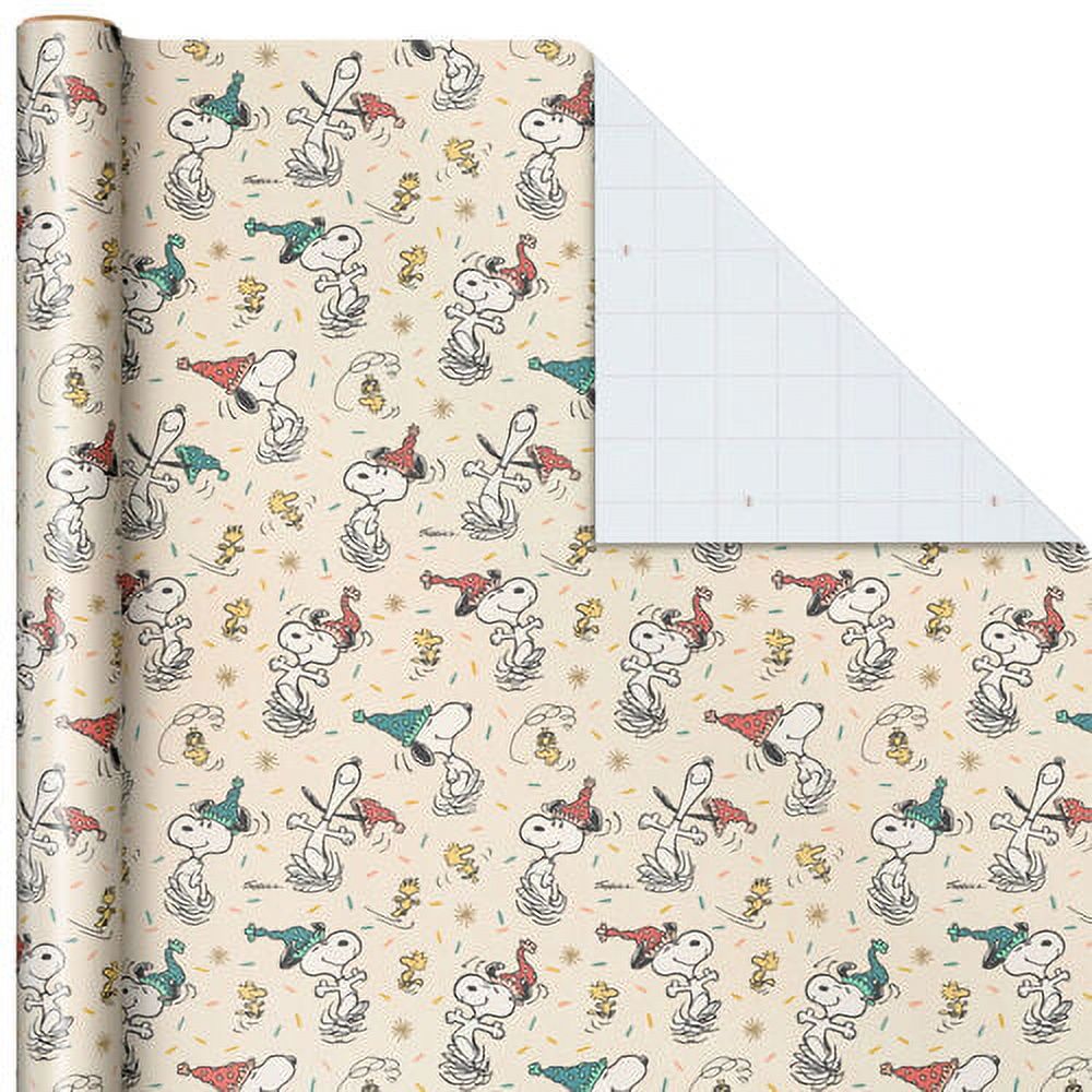 Peanuts® Snoopy and Woodstock Wrapping Paper Roll, 25 sq. ft.