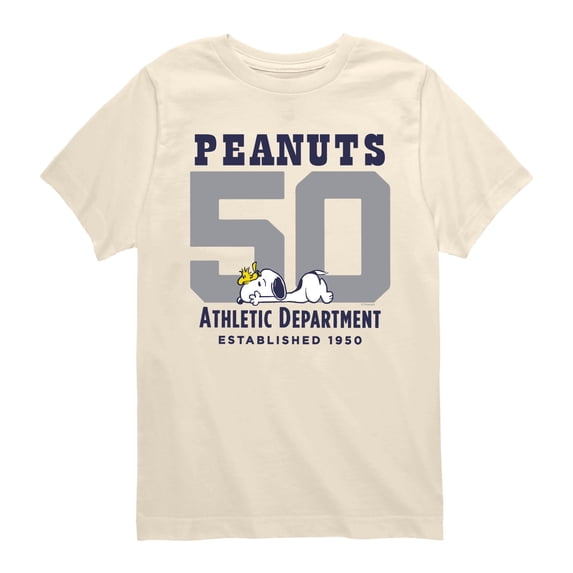 Peanuts - Snoopy and Woodstock Boys' Short Sleeve Graphic T-Shirt