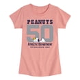 thumbnail image 1 of Peanuts - Snoopy and Woodstock - Youth Girls Fitted Short Sleeve T-Shirt, 1 of 5