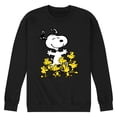 thumbnail image 1 of Peanuts - Snoopy and Woodstocks - Men's Crew Fleece Sweatshirt, 1 of 5