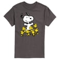 thumbnail image 1 of Peanuts - Snoopy and Woodstocks - Men's Short Sleeve Graphic T-Shirt, 1 of 5