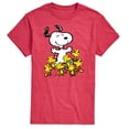 thumbnail image 1 of Peanuts - Snoopy and Woodstocks - Men's Short Sleeve Graphic T-Shirt, 1 of 5