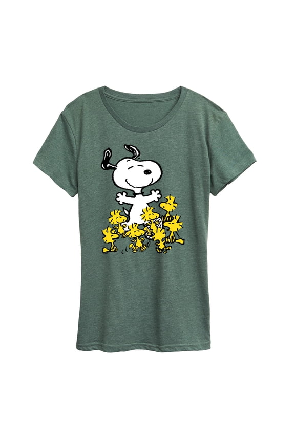 - Snoopy and Woodstocks - Women's Short Sleeve Graphic T-Shirt