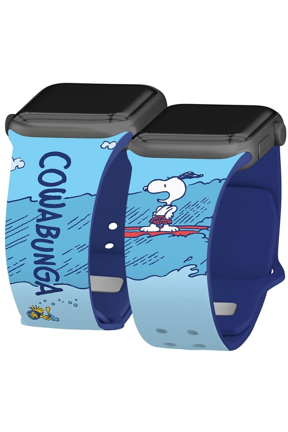 Peanuts Snoopy in Sports HD Unisex Watch Band for Apple Watch - 38/40/41mm(42mm Series 10) Long Surfing by Affinity Bands